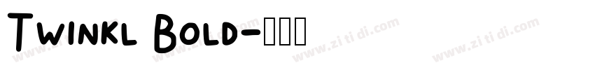 Twinkl Bold字体转换